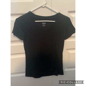 Black V-Neck T-Shirt